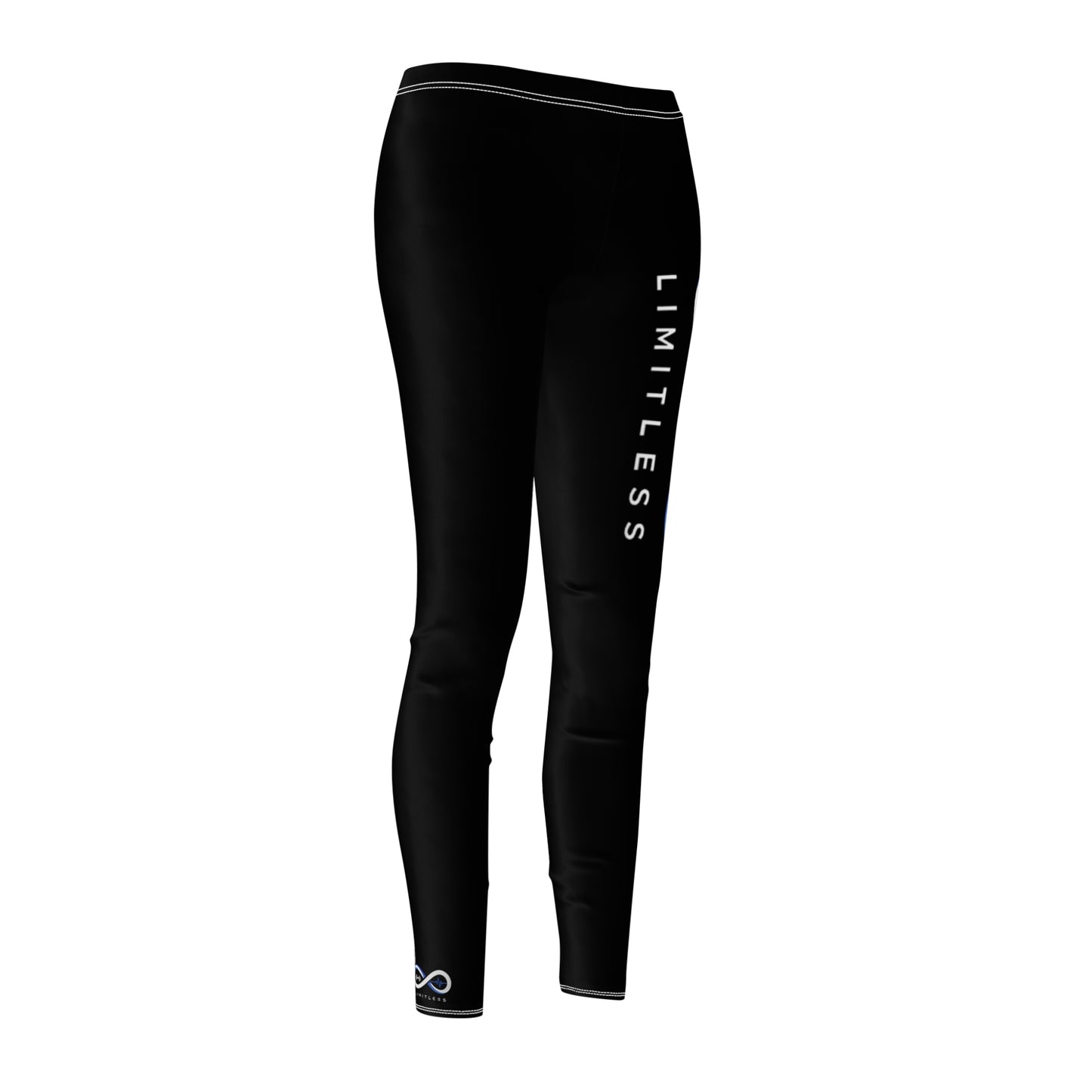 “Limitless” Casual Leggings (AOP): Black