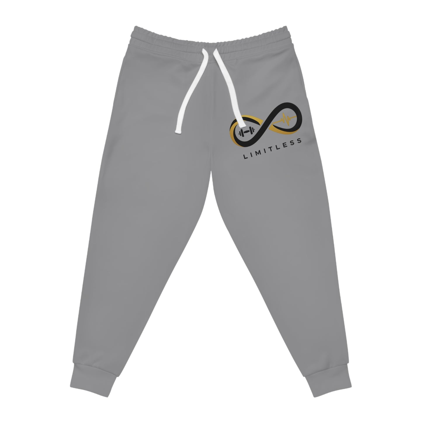 “Limitless” Athletic Joggers (AOP): Light Grey