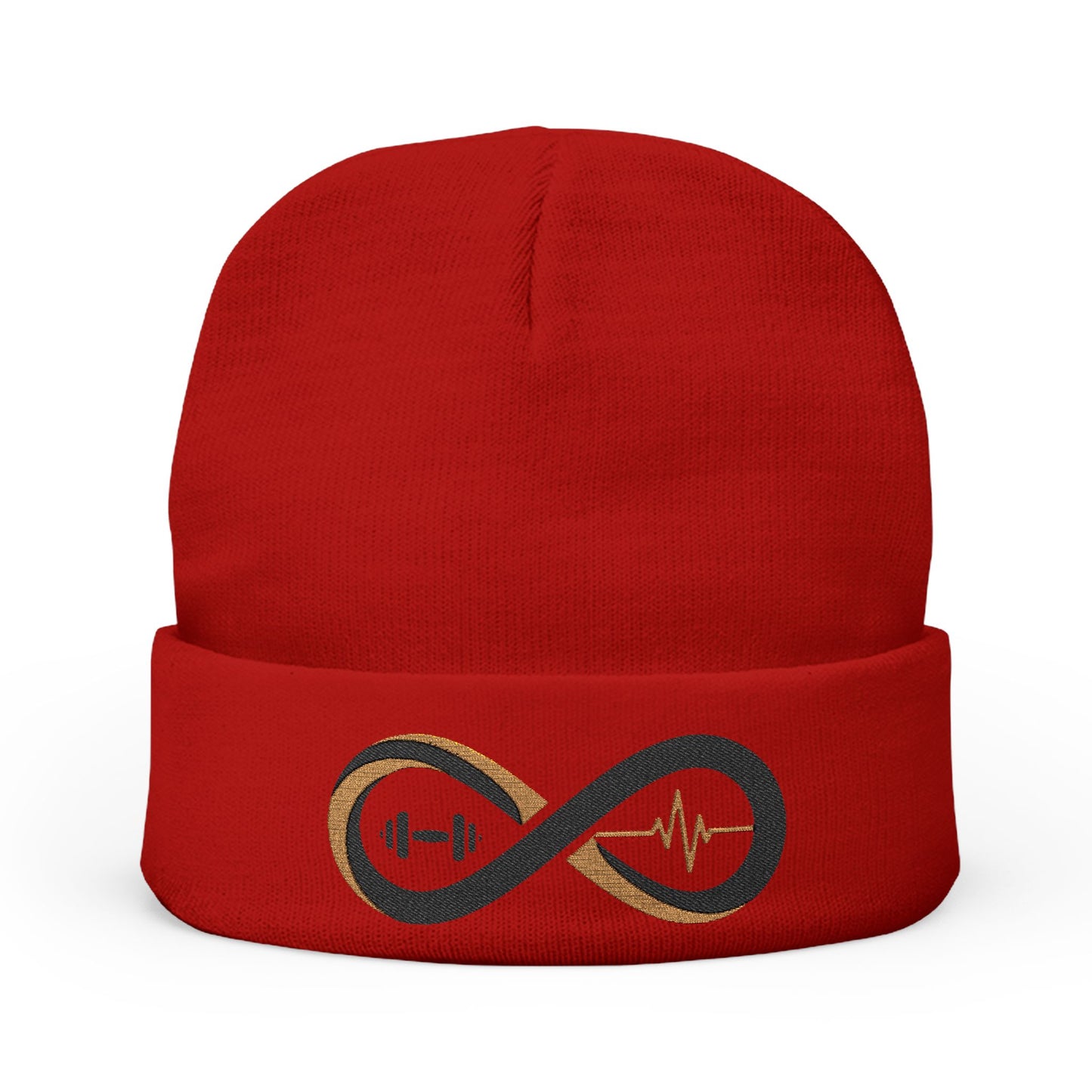 “Limitless” Knit Beanie (Embroidery)