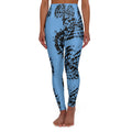 “Limitless” High Waisted Leggings (Light Blue Tie Dye)