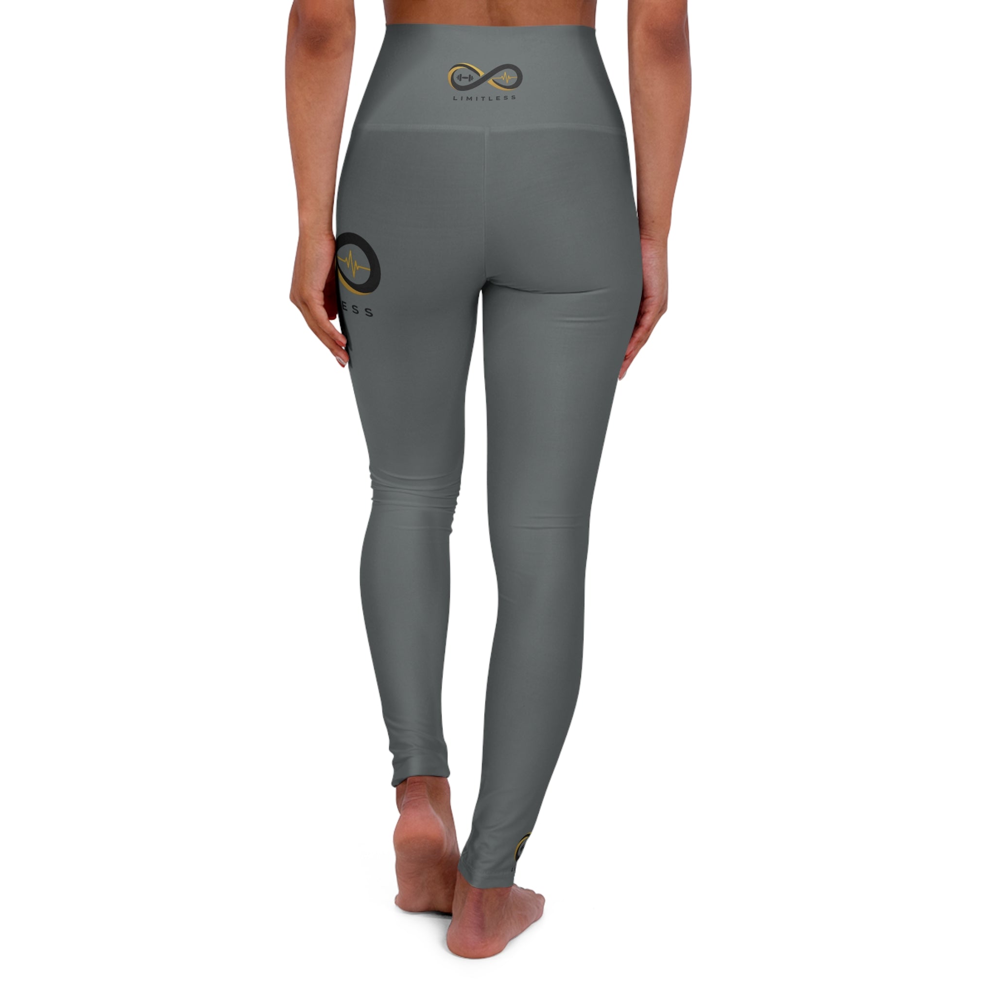 “Limitless” High-Waisted Leggings (Gray)