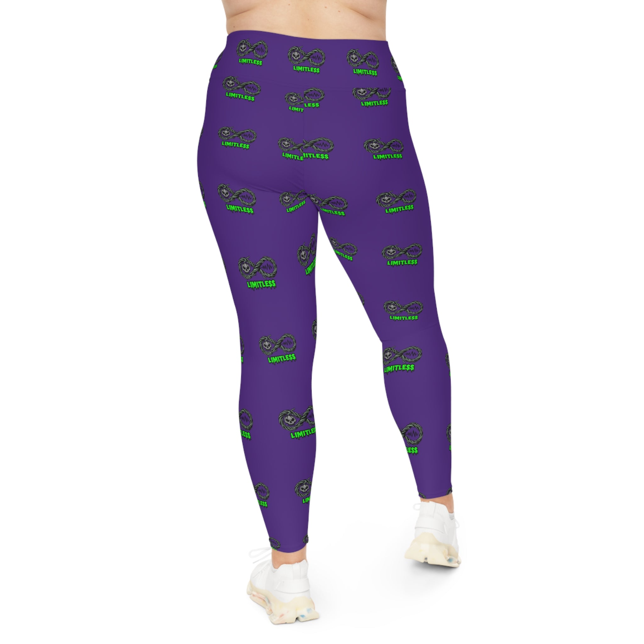 “Limitless” More to Love Halloween Leggings (Purple)