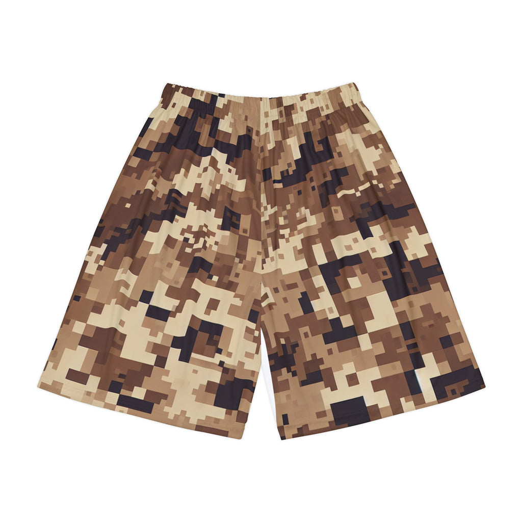 “Limitless” Camo Basketball Shorts (Brown)