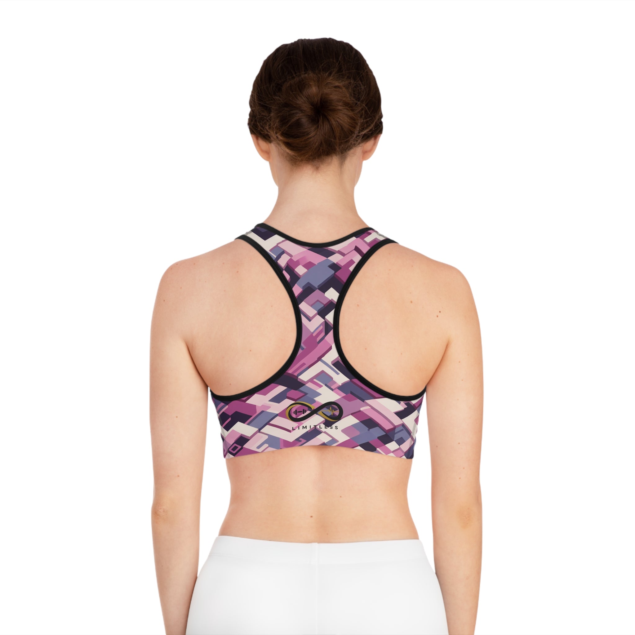 “Limitless” Digital Sports Bra (Pink)
