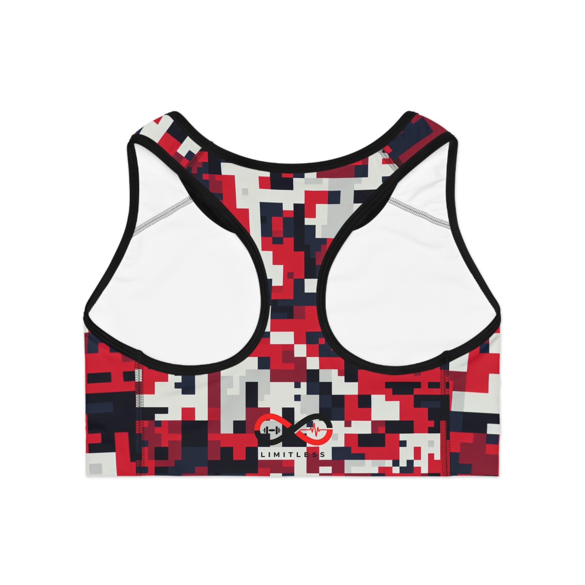 “Limitless” Digital Sports Bra (Red)