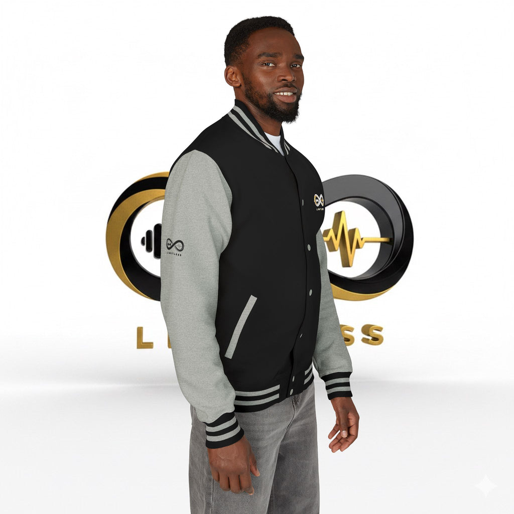 “Limitless” Unisex Heavyweight Letterman Jacket