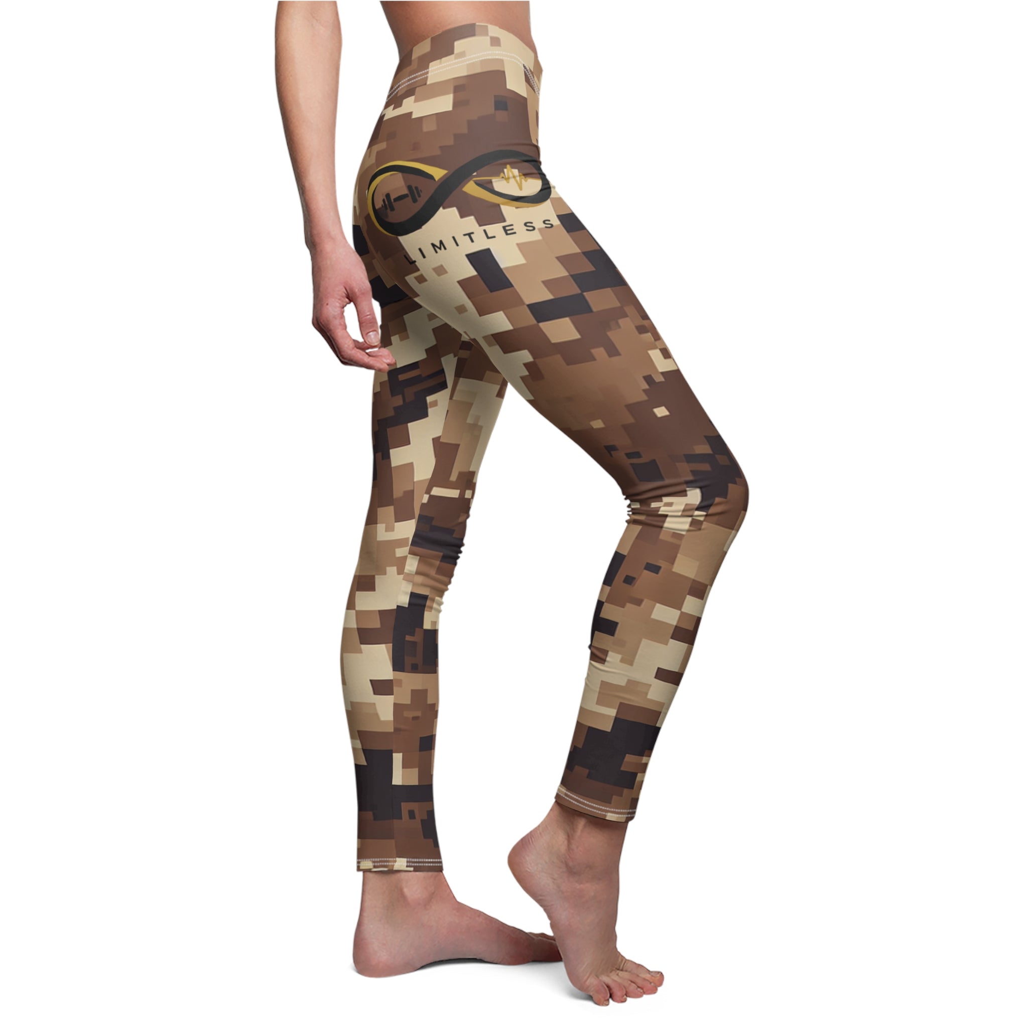 “Limitless” Camo Women's Leggings (Brown)