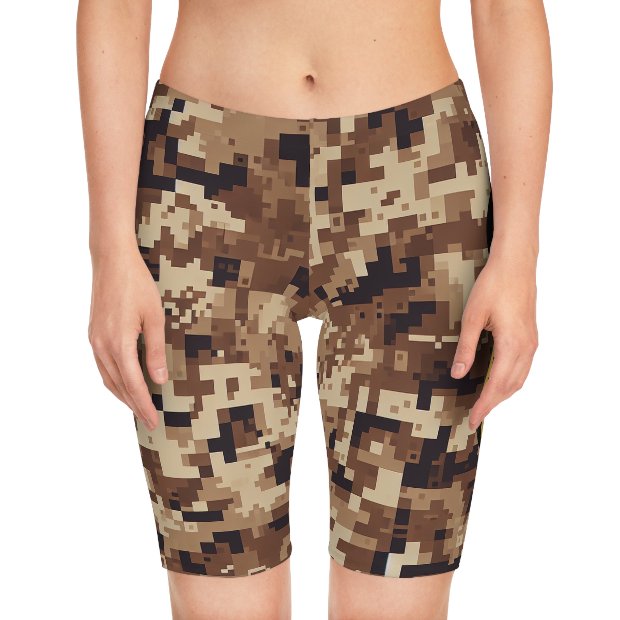 “Limitless” Camo Women's Bike Shorts (Brown)