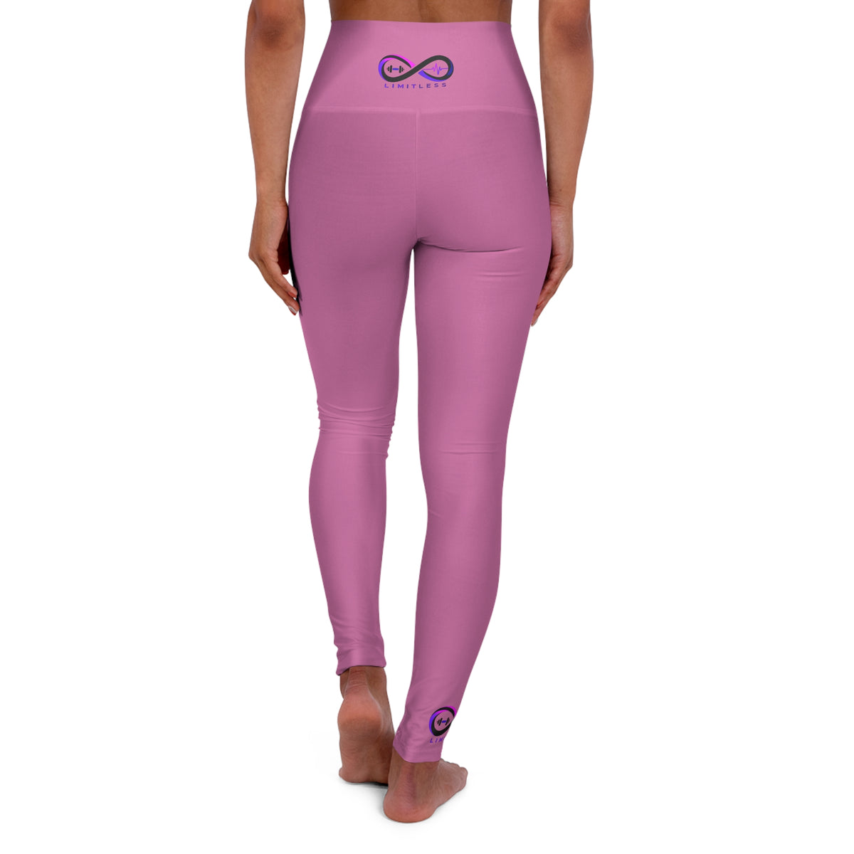 “Limitless” High-Waisted Leggings (Pink)