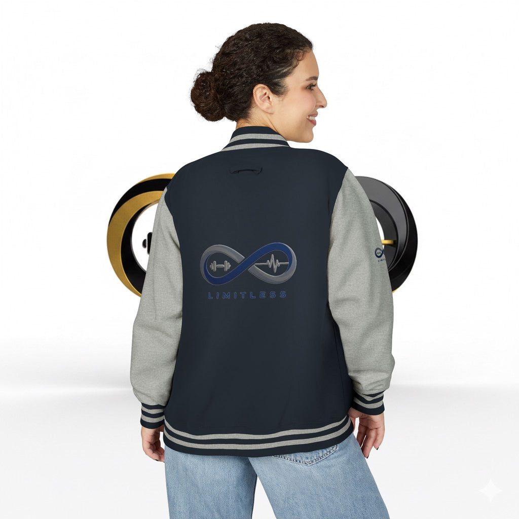 “Limitless” Unisex Heavyweight Letterman Jacket