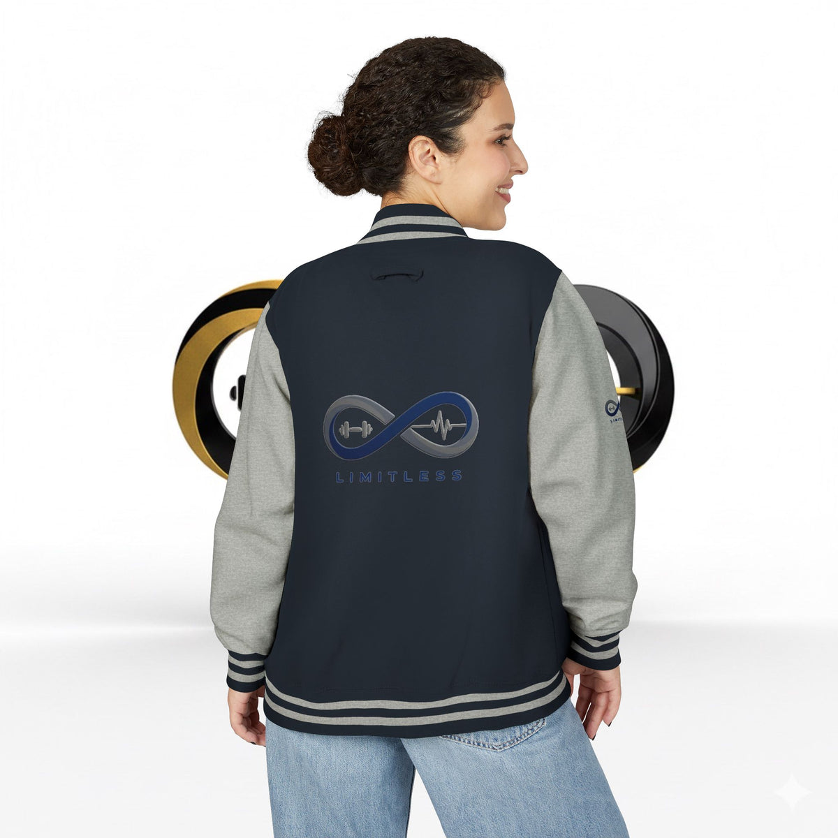 “Limitless” Unisex Heavyweight Letterman Jacket