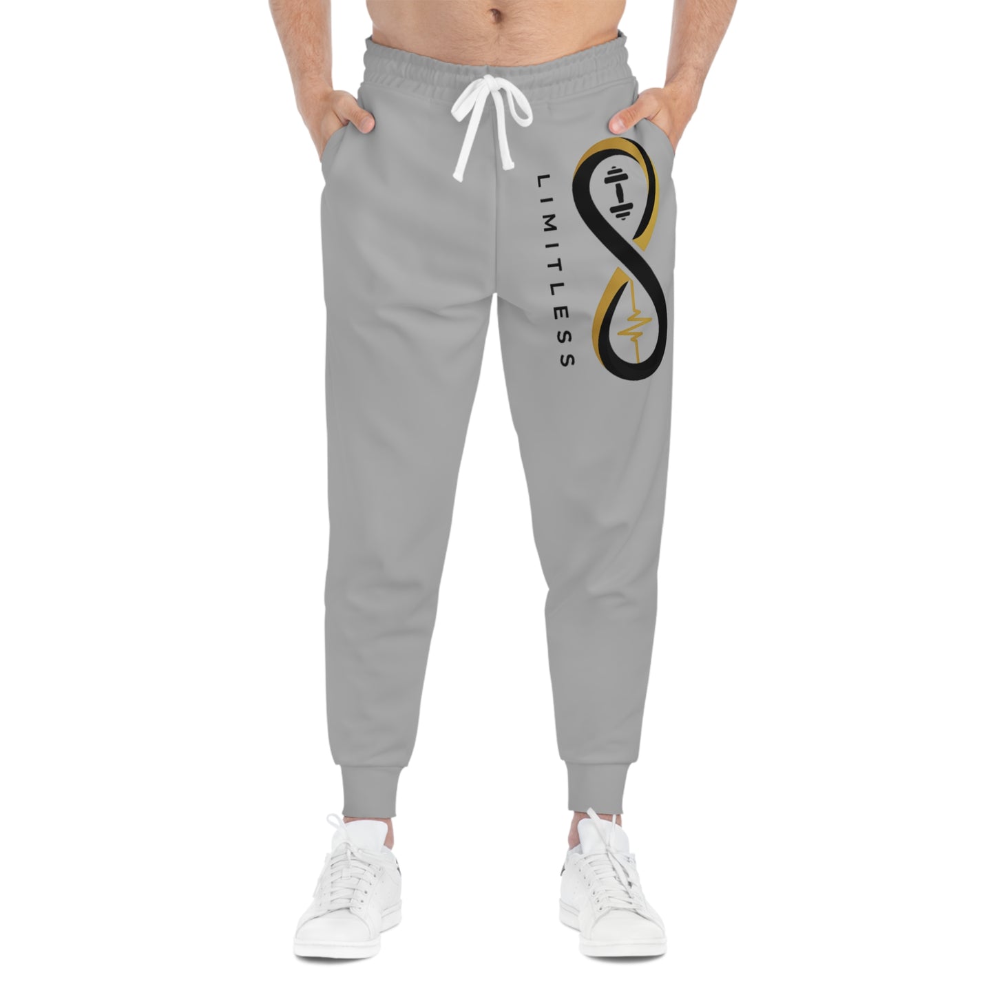 “Limitless” Athletic Joggers (AOP): Grey