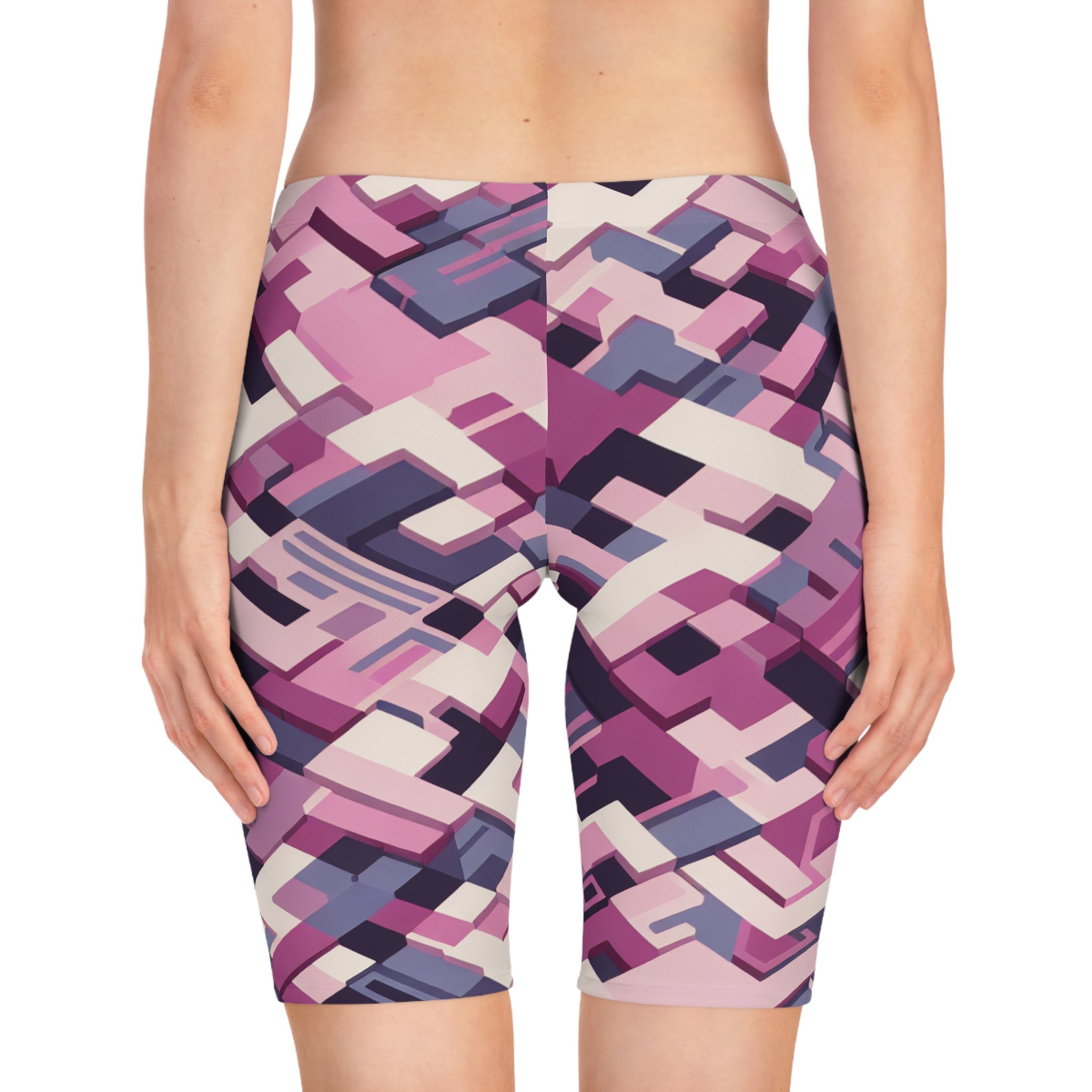 “Limitless” Digital Women's Bike Shorts (Pink)
