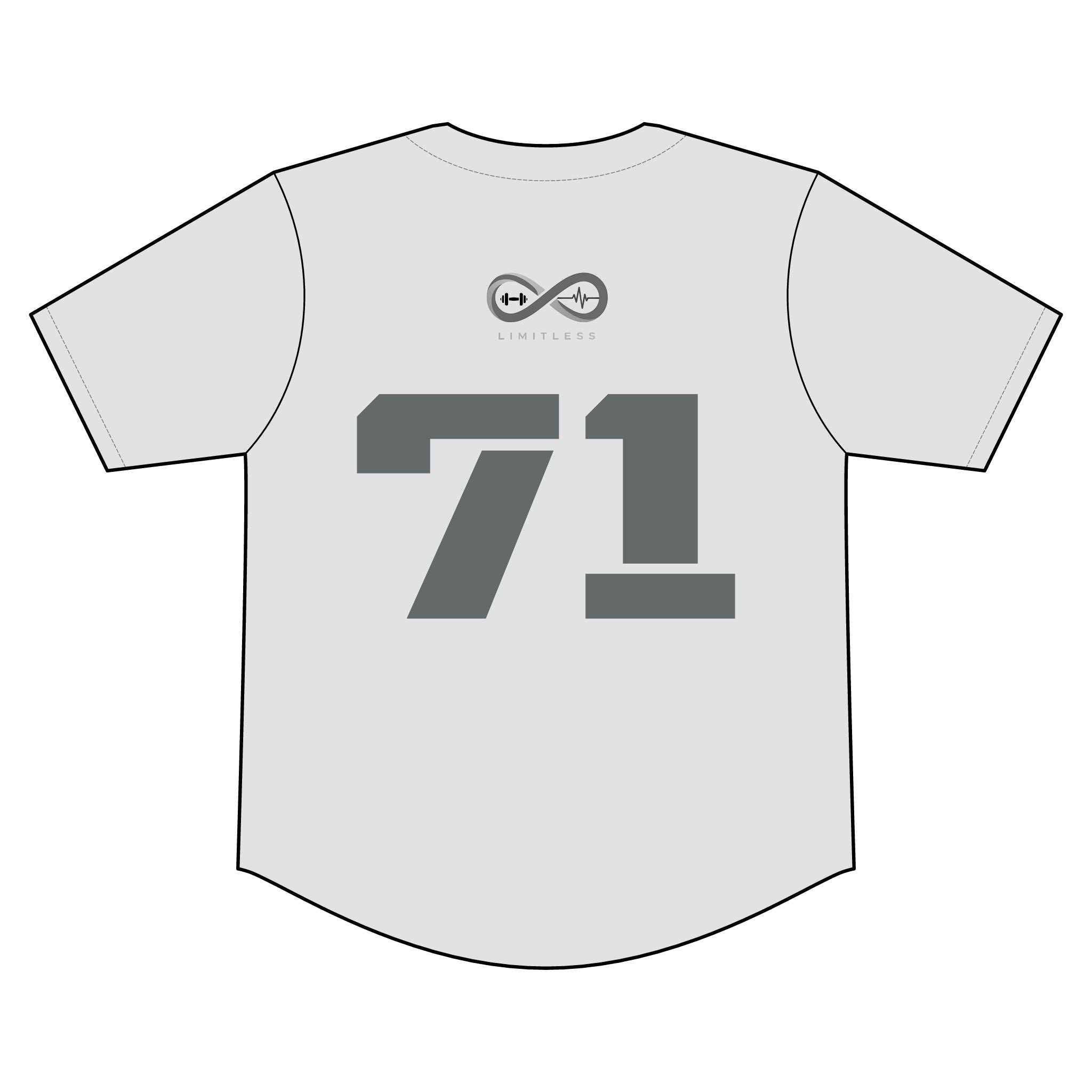 “Limitless” Full-Button Baseball Jersey