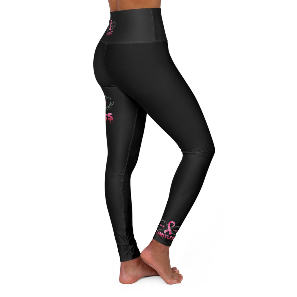 “Limitless” Breast Cancerween High-Waisted Leggings