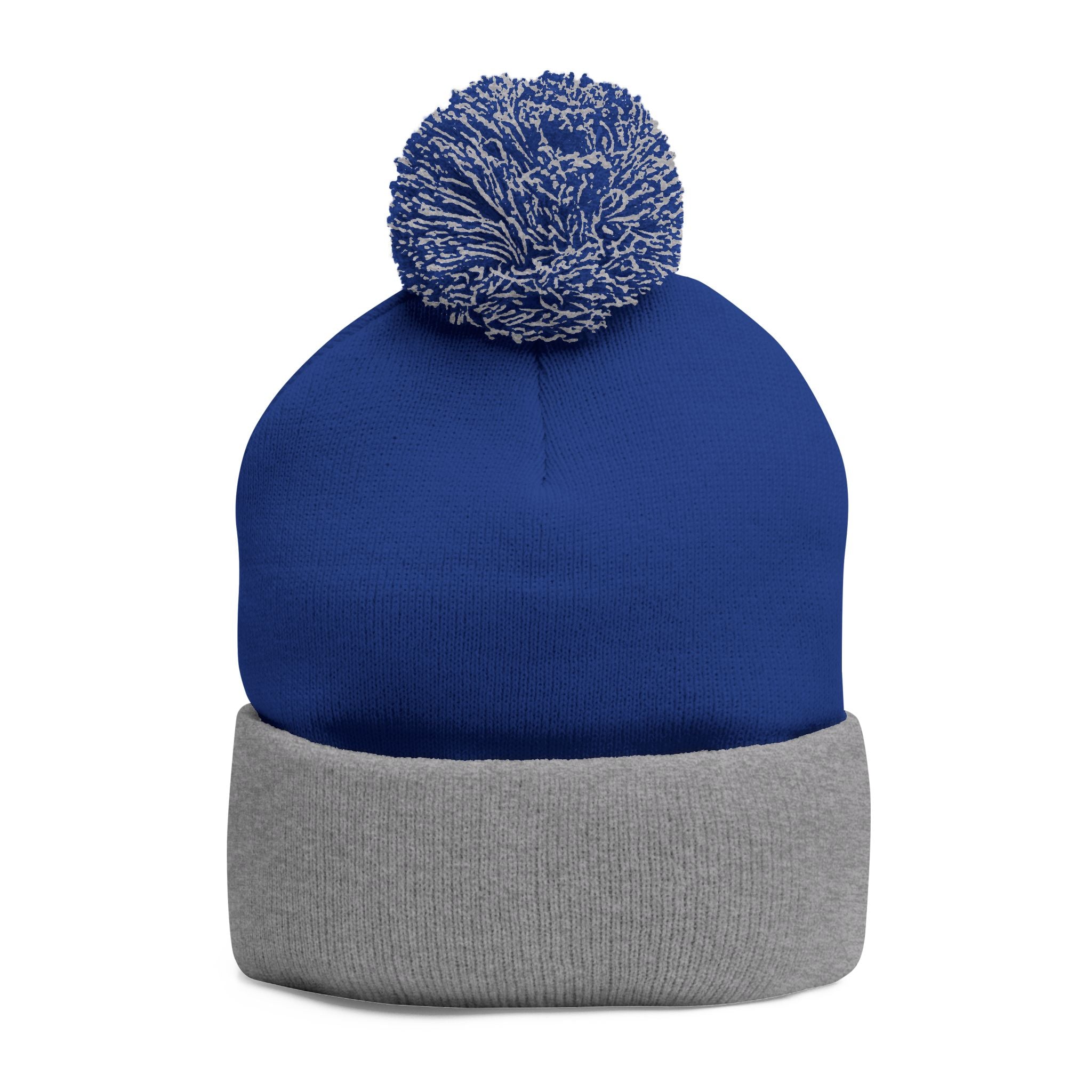 “Limitless” Pom-Pom Knit Cap (Embroidery)