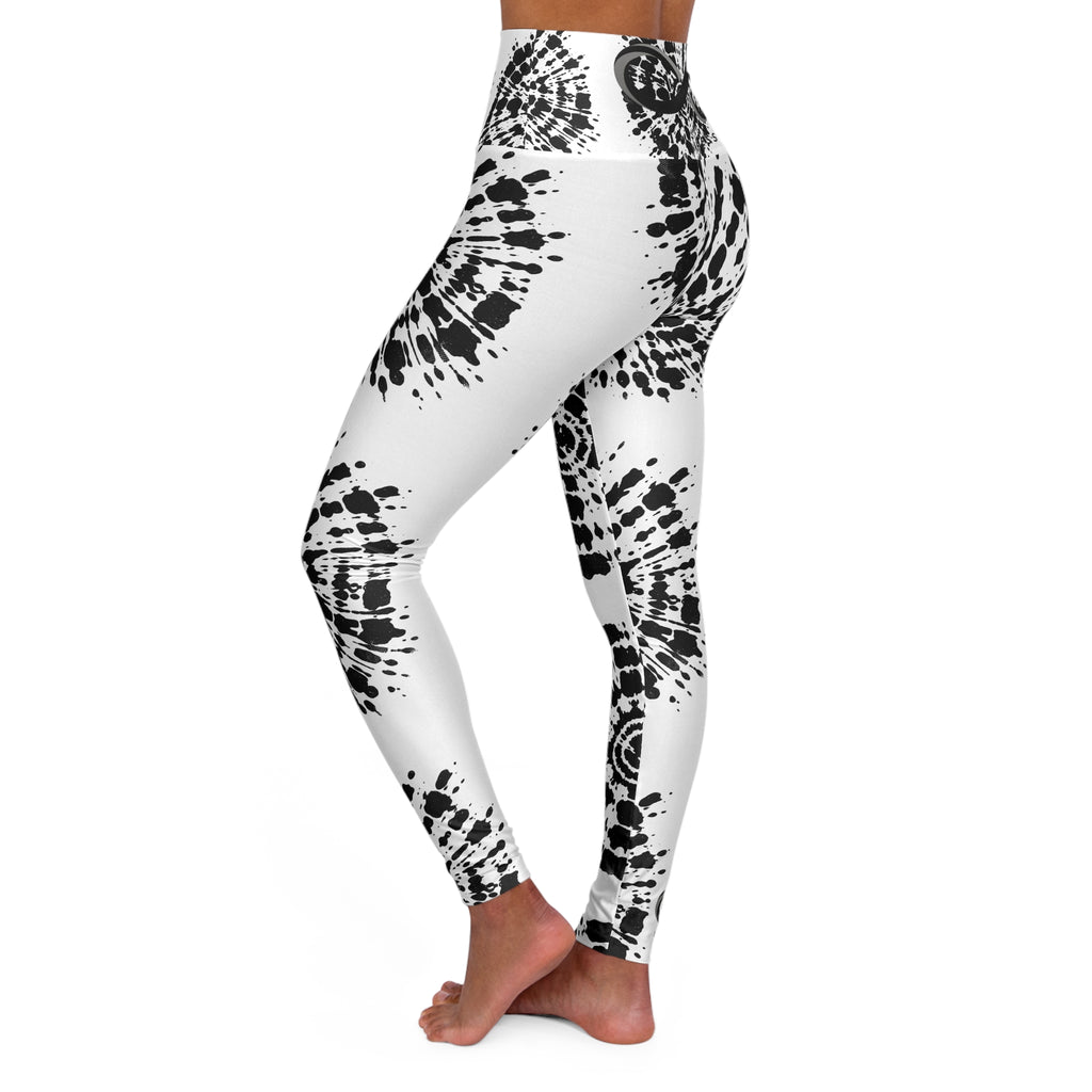 “Limitless” High Waisted Leggings (White Tie Dye)