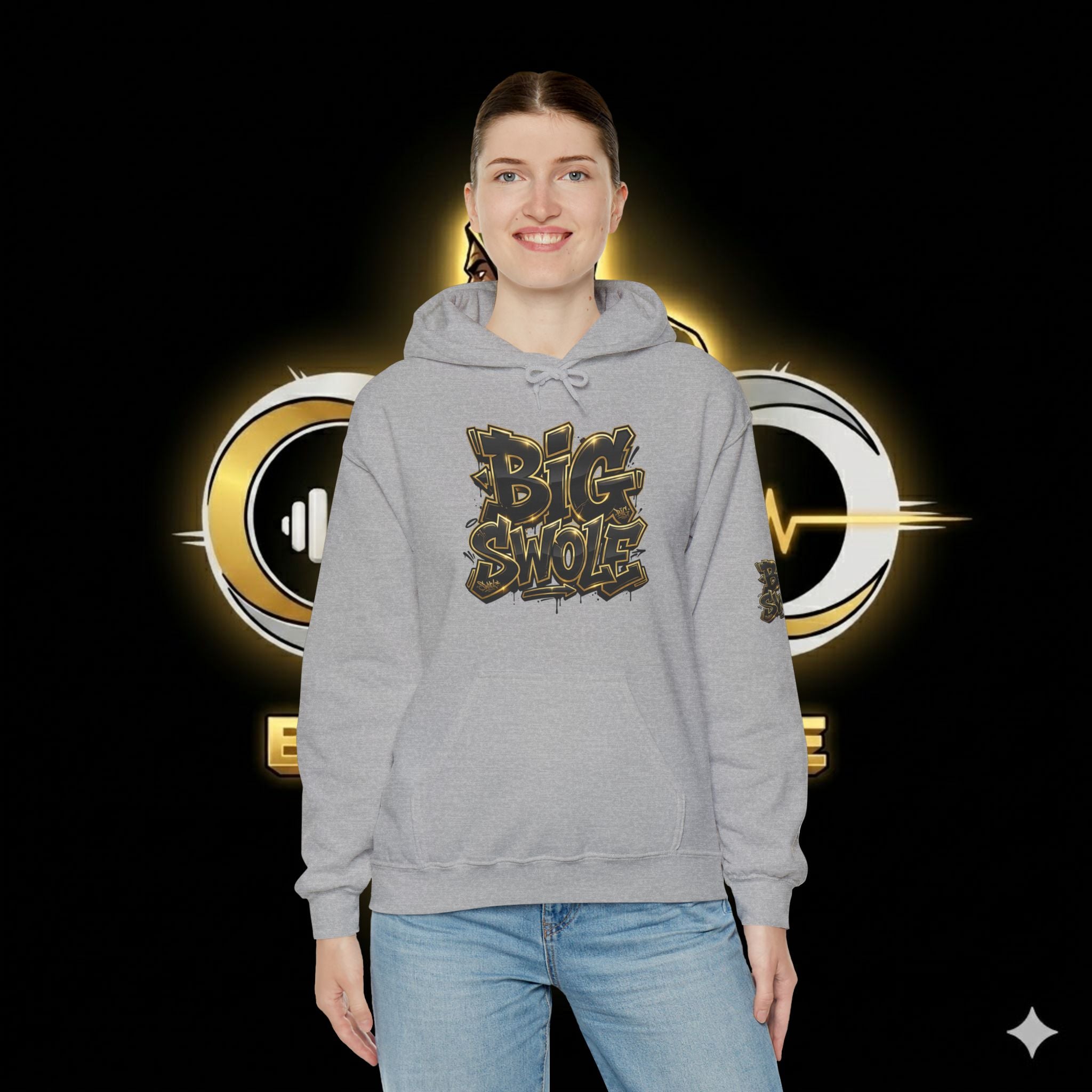 “Big Swole” Unisex Hooded Sweatshirt