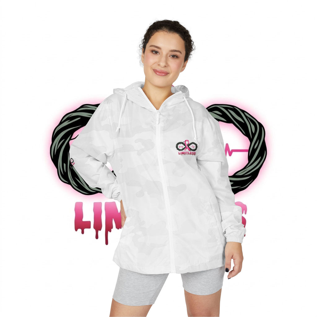 “Limitless” Breast Cancerween Unisex Windbreaker