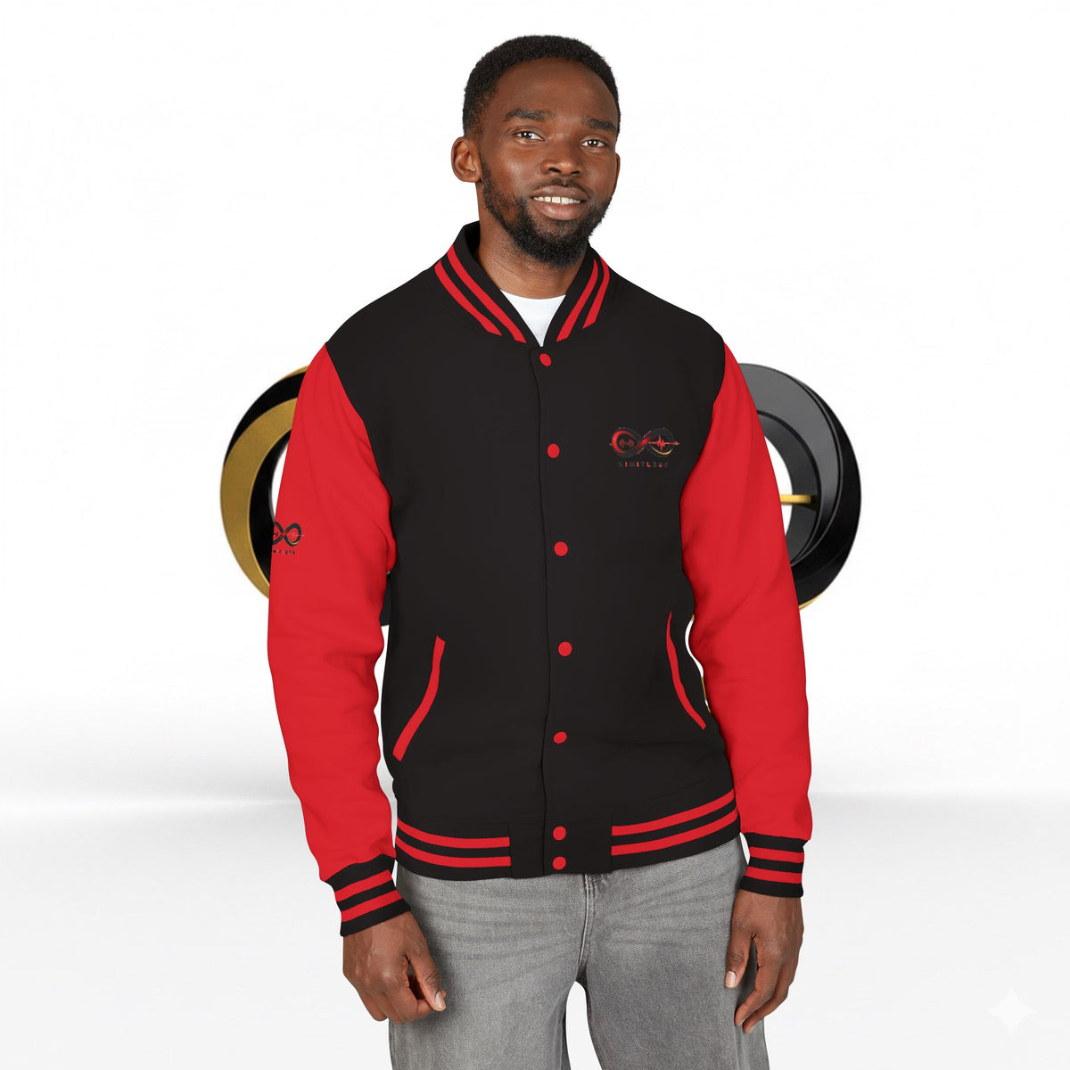 “Limitless” Unisex Heavyweight Letterman Jacket