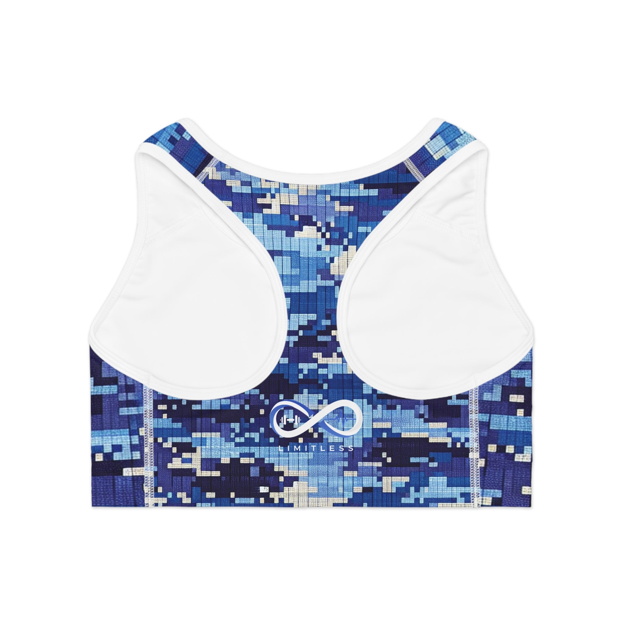 “Limitless” Camo Sports Bra (Blue)