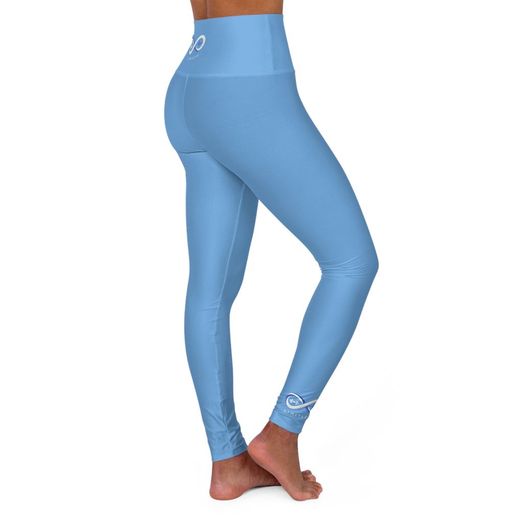 “Limitless” High-Waisted Leggings (Light Blue)