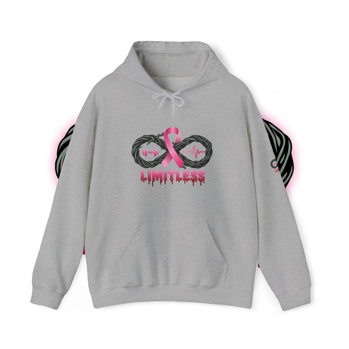 “Limitless” Breast Cancerween Unisex Hooded Sweatshirt