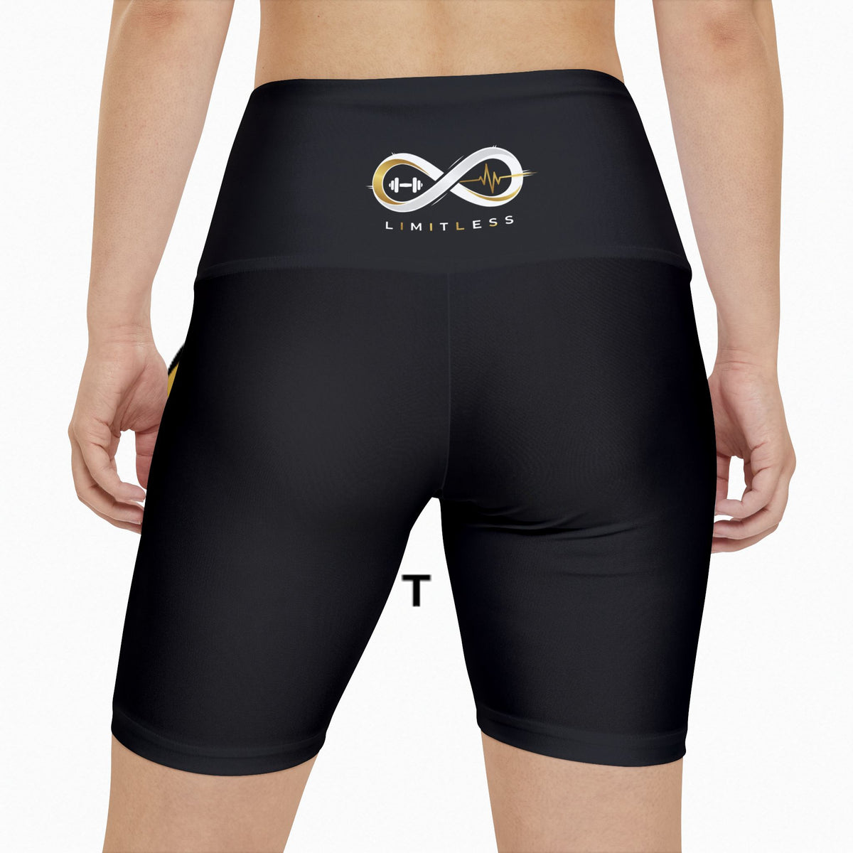 “Limitless” High-Waisted Shorts (Black)