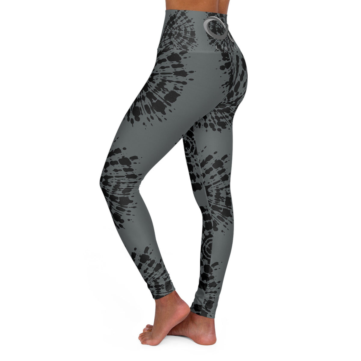 “Limitless” High Waisted Leggings (Gray Tie Dye)