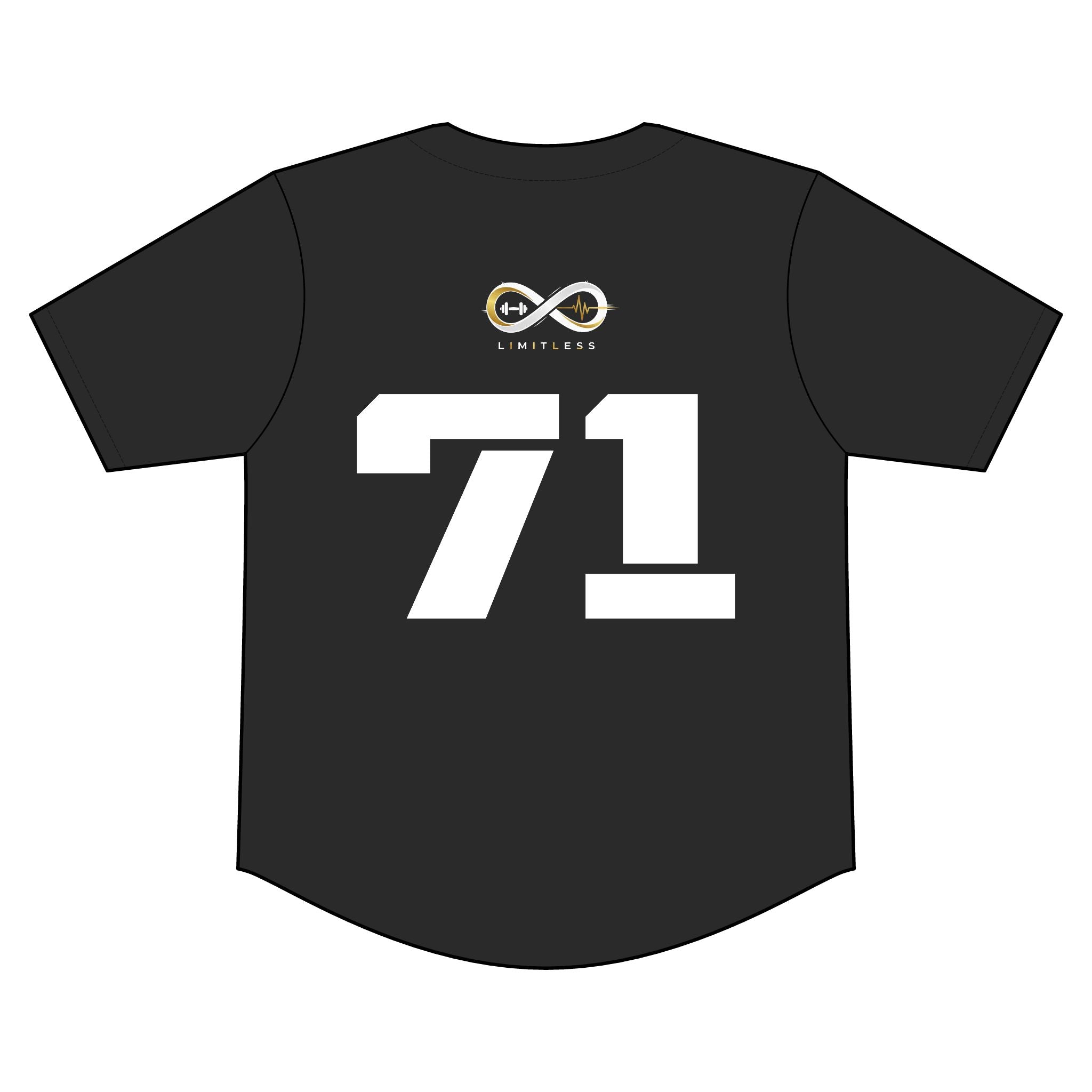 “Limitless” Full-Button Baseball Jersey