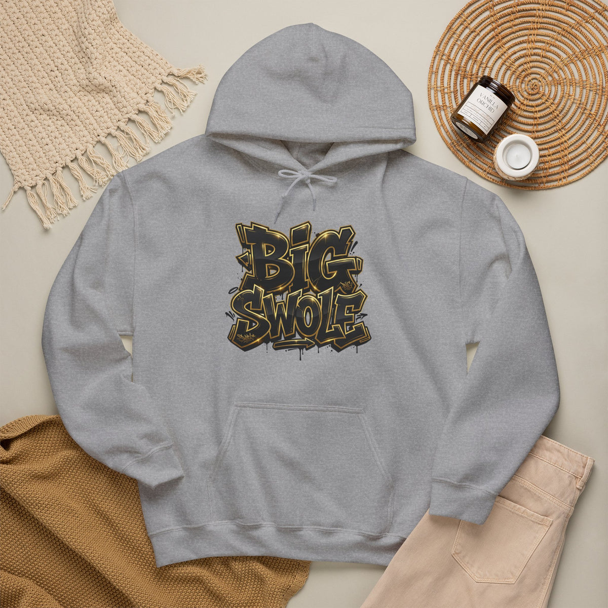 “Big Swole” Unisex Hooded Sweatshirt