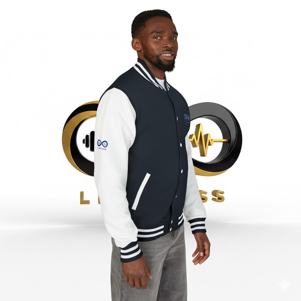 “Limitless” Unisex Heavyweight Letterman Jacket