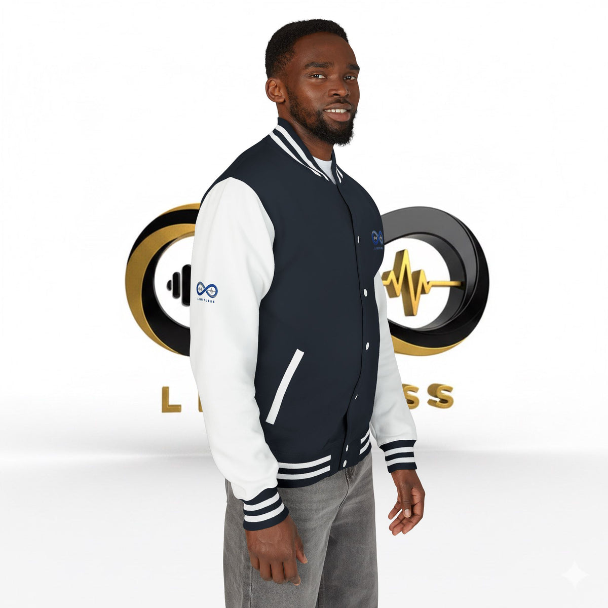 “Limitless” Unisex Heavyweight Letterman Jacket