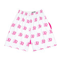 “Limitless” Breast Cancer Awareness Basketball Shorts (White)