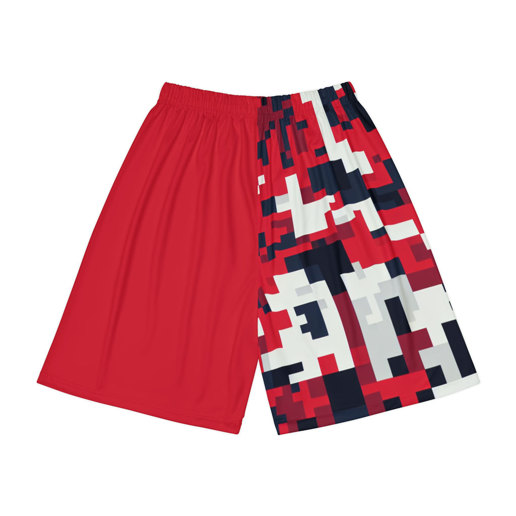 “Limitless” 50/50 Basketball Shorts (Red)