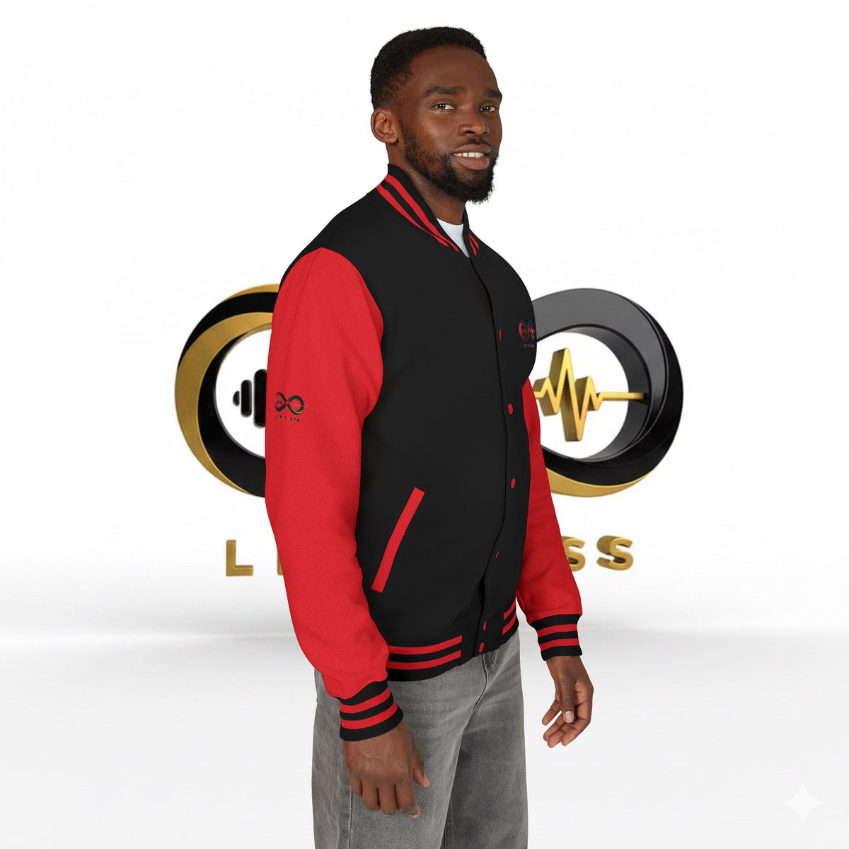 “Limitless” Unisex Heavyweight Letterman Jacket