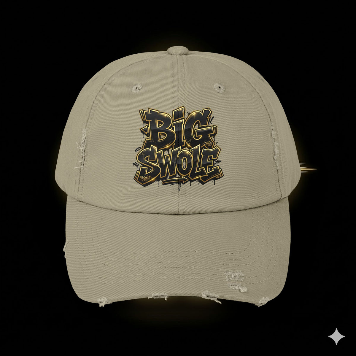 “Big Swole” Unisex Distressed Cap