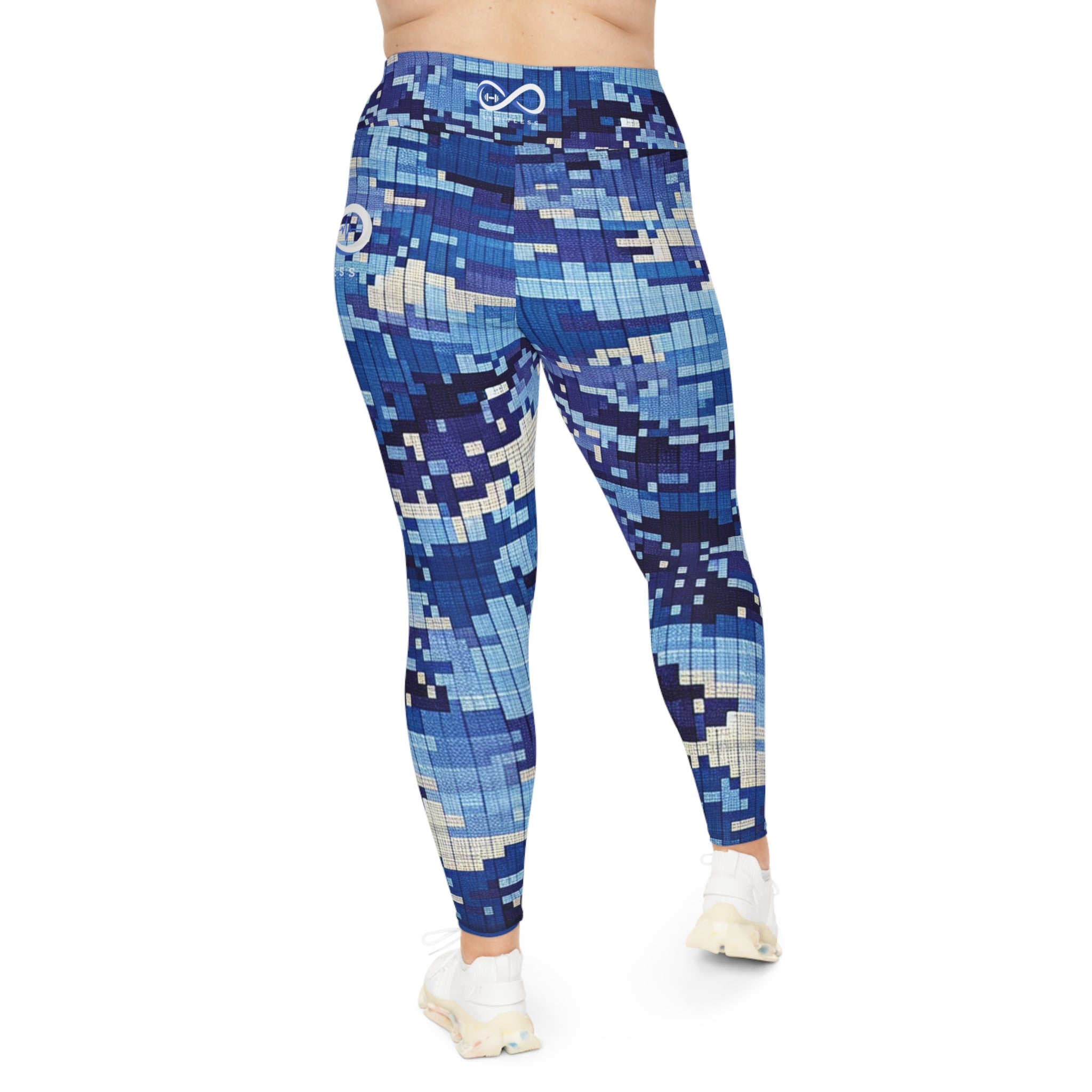 “Limitless” Camo More to Love Leggings (Blue)