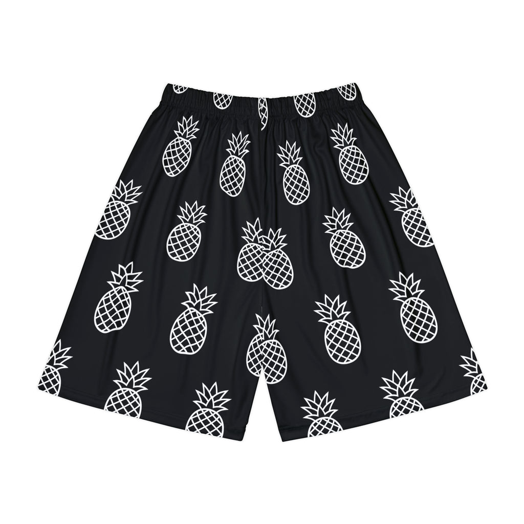“Limitless” Pineapple Basketball Shorts (Black)