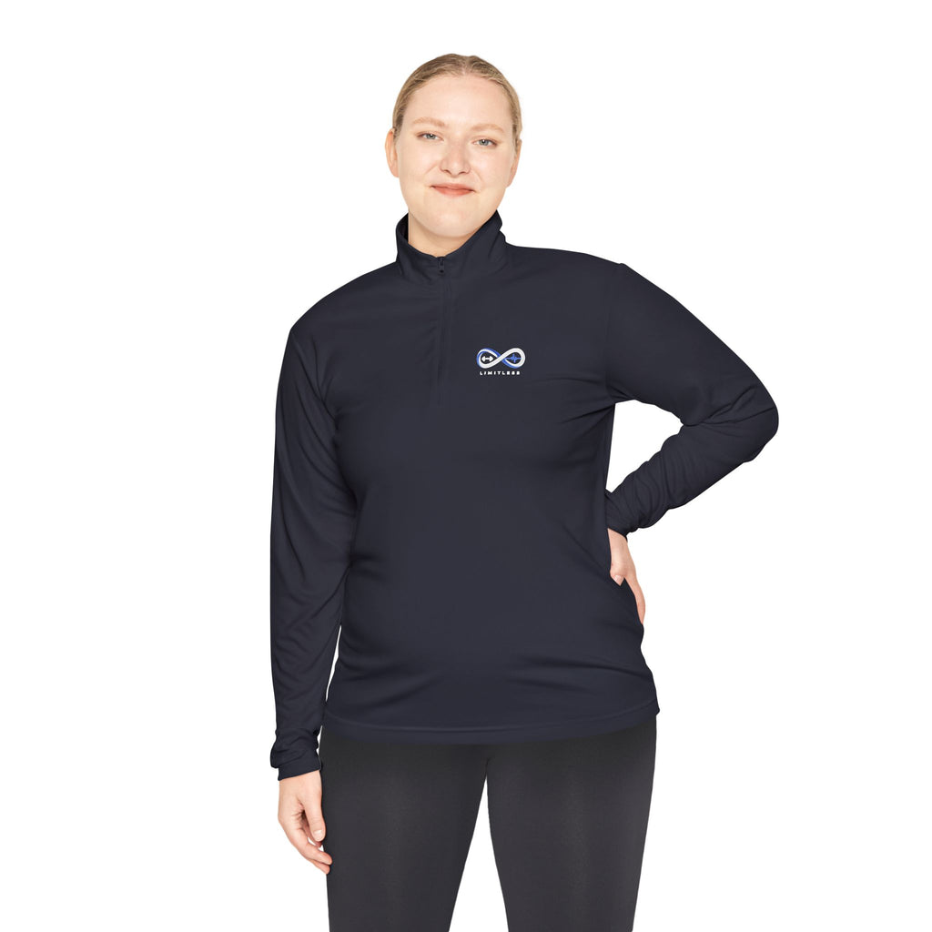 “Limitless” Unisex Quarter-Zip Pullover