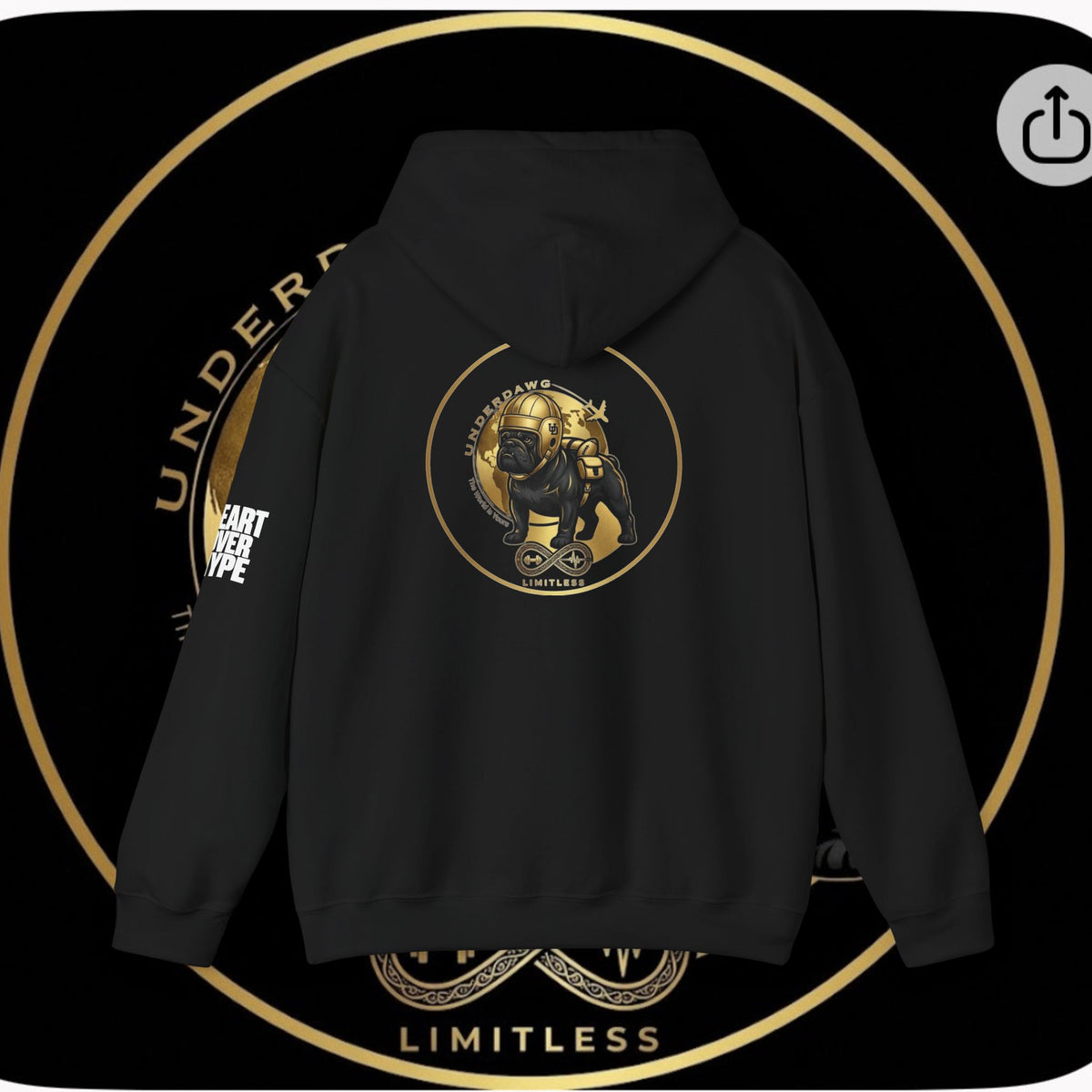 UnderDawg/Heart Over Hype Hoodie