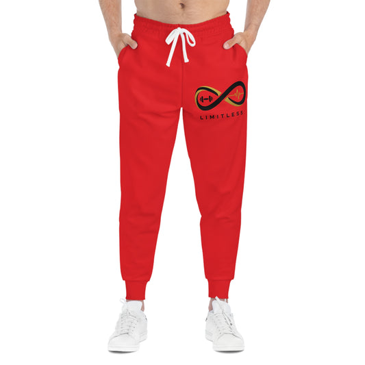 “Limitless” Athletic Joggers (AOP): Red