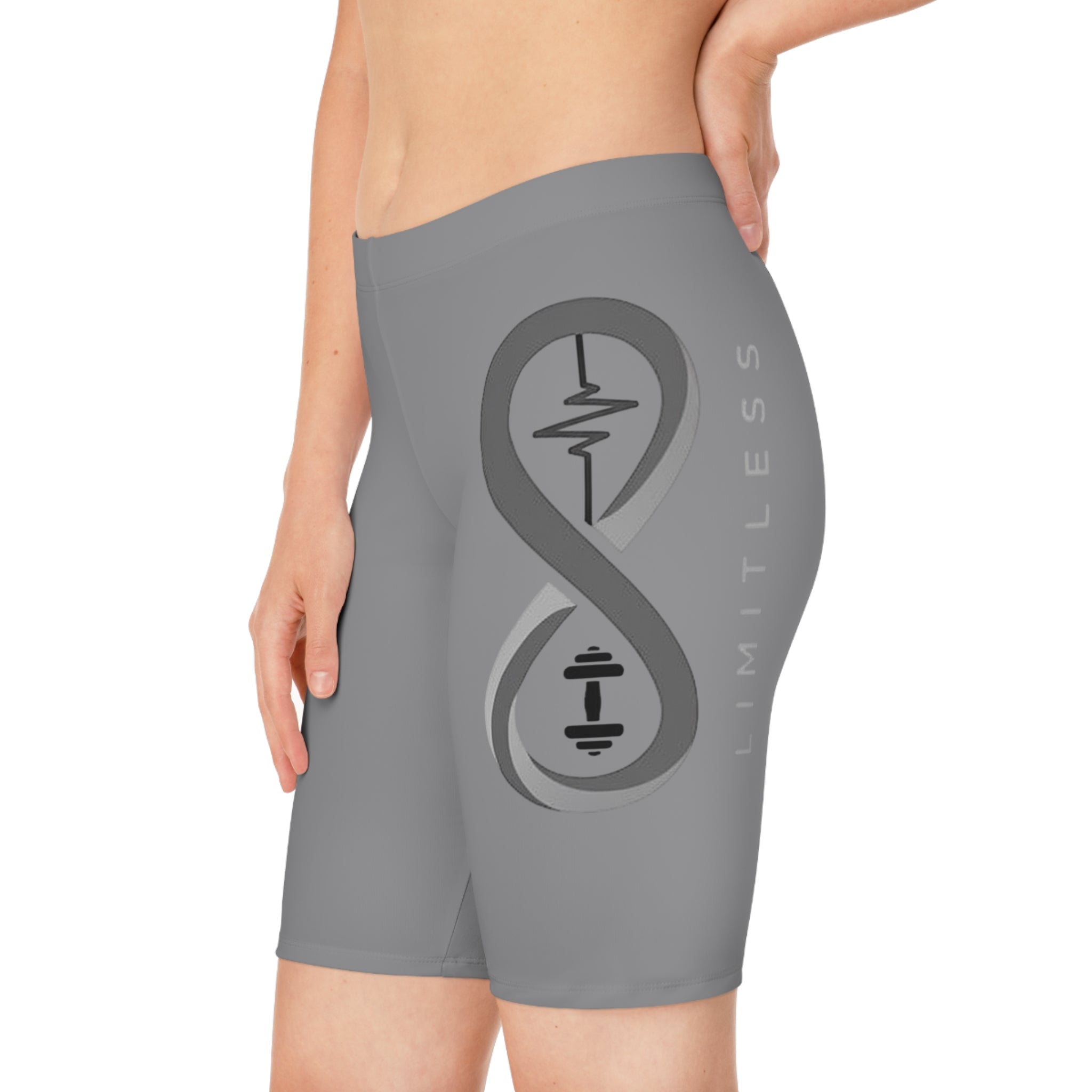“Limitless” Women's Bike Shorts (Grey)