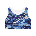 “Limitless” Camo Sports Bra (Blue)