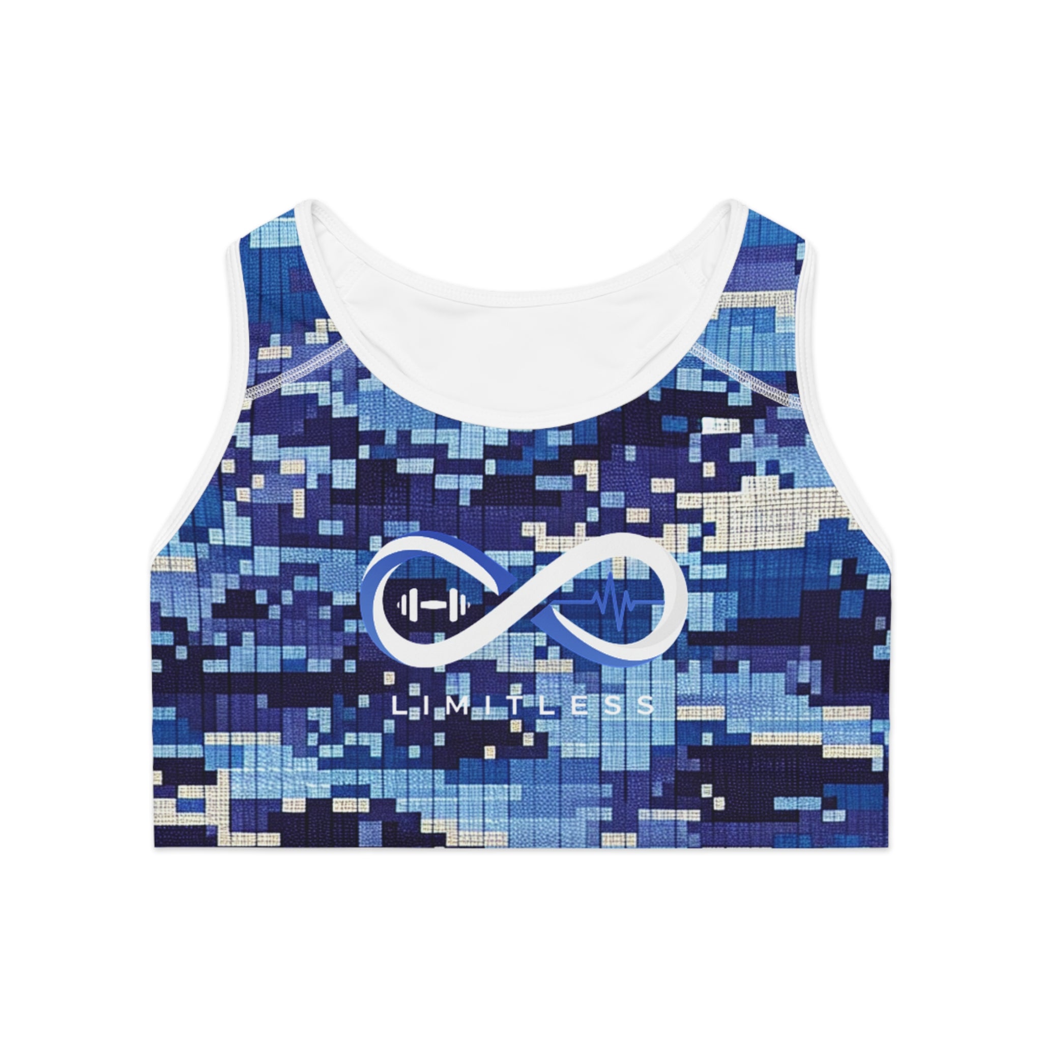 “Limitless” Camo Sports Bra (Blue)