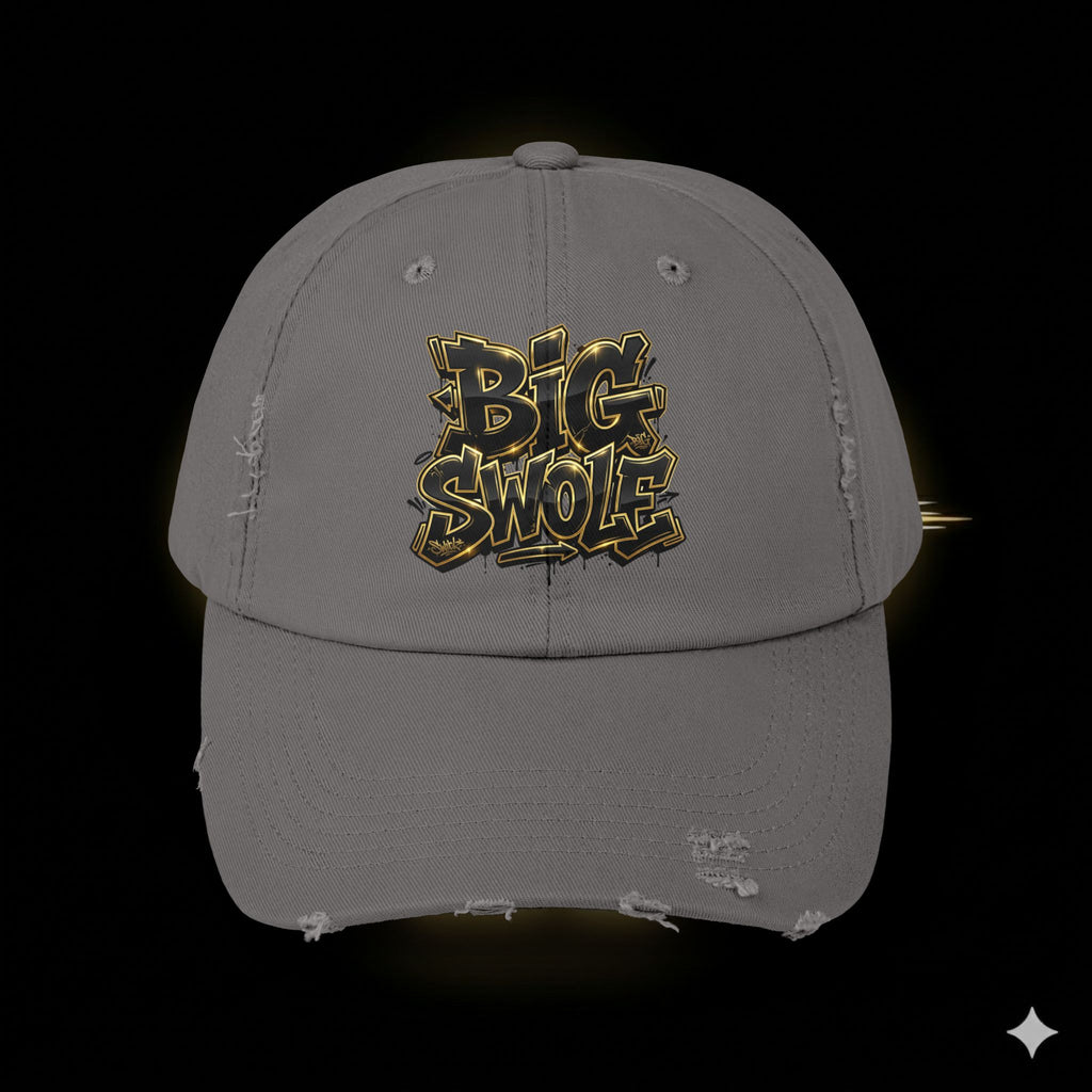 “Big Swole” Unisex Distressed Cap