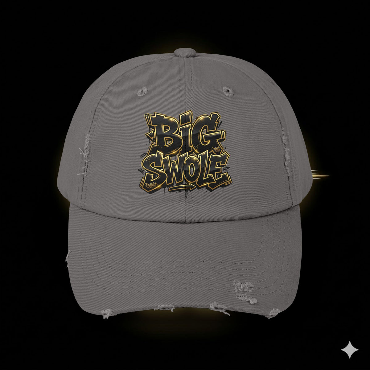 “Big Swole” Unisex Distressed Cap