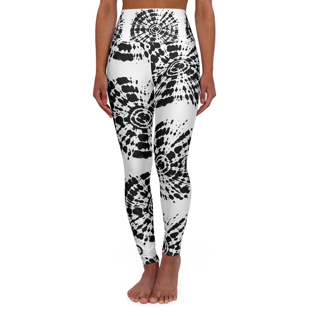 “Limitless” High Waisted Leggings (White Tie Dye)