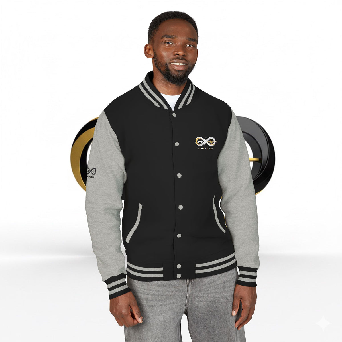 “Limitless” Unisex Heavyweight Letterman Jacket