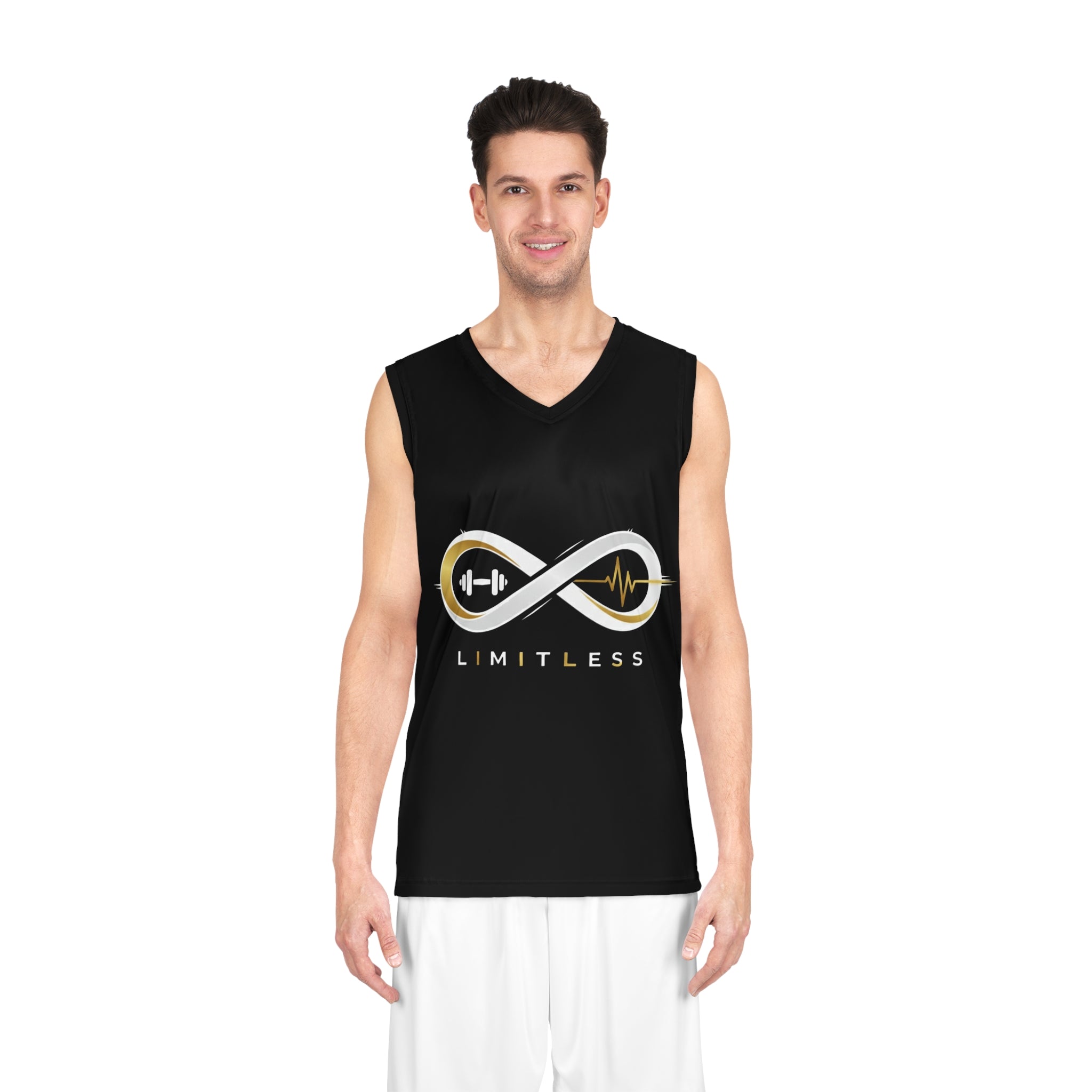 “Limitless” Basketball Jersey (Black)